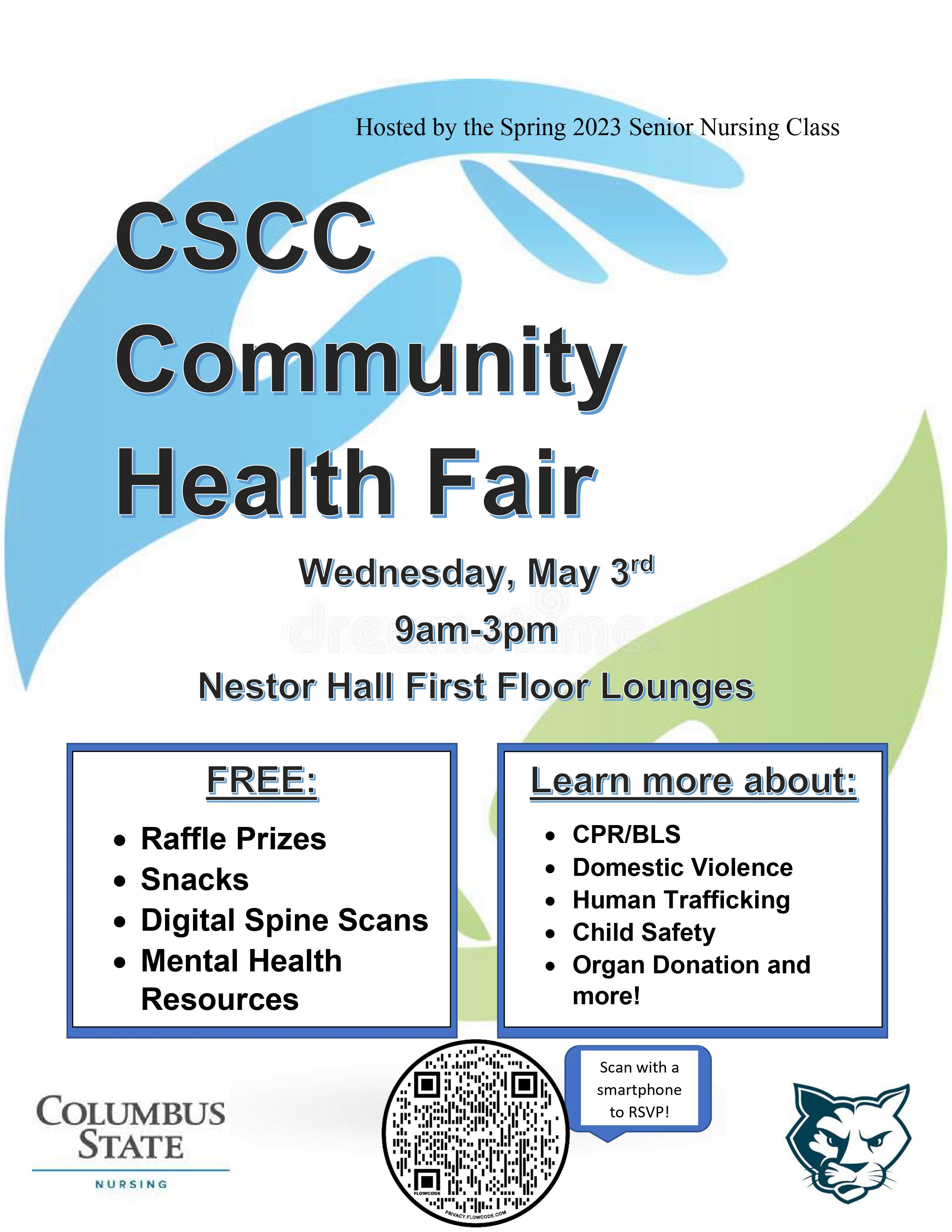 Community Health Fair May 3 Columbus State Community College